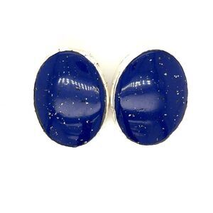 Extra Large Native American Lapis Earrings